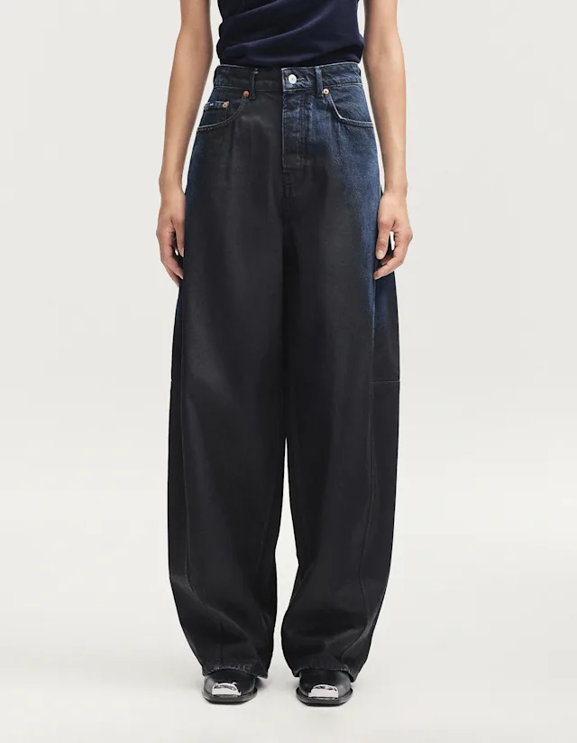 Denham DAIKI Rubber Black Spray - Loose Fit