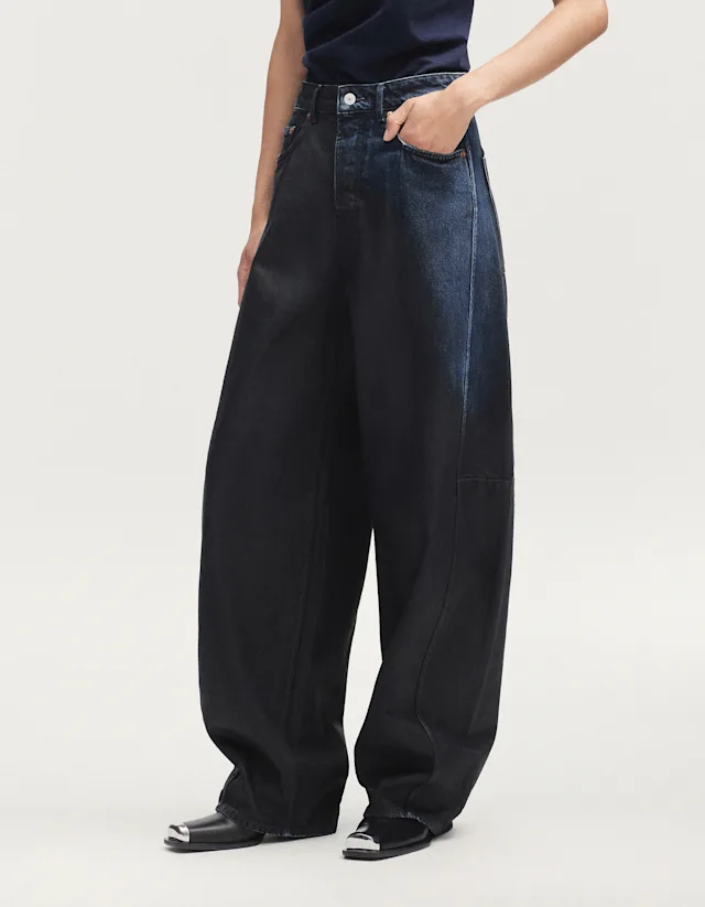 Denham DAIKI Rubber Black Spray - Loose Fit