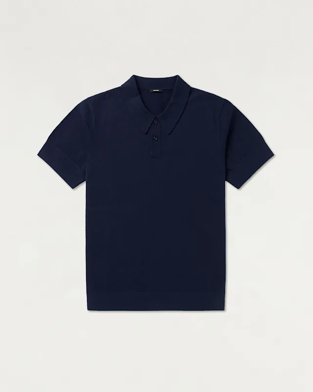 Denham EATON POLO Knitted Soft Blend - Regular Fit
