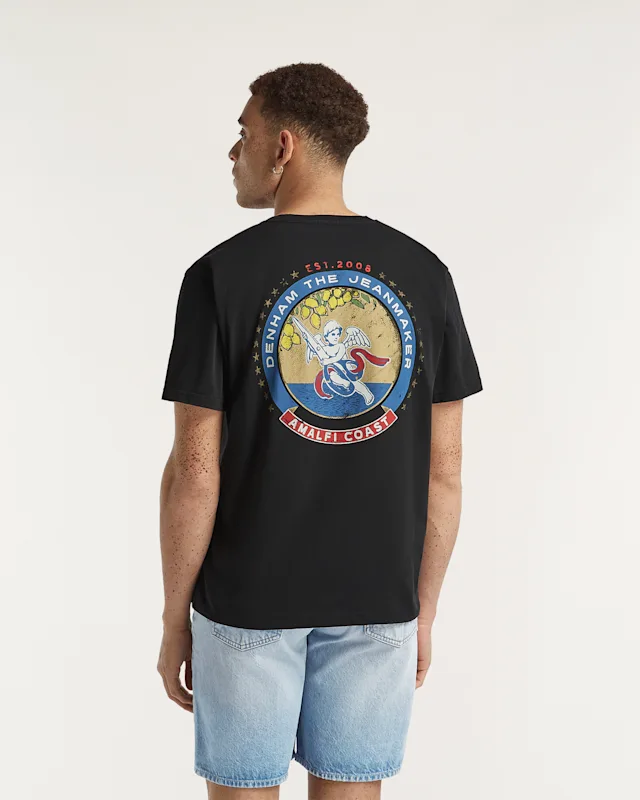 denham ETICHETTA TEE Heavy Jersey - Classic Fit