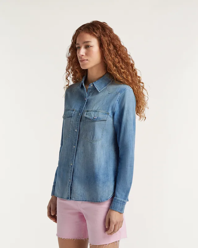 Denham HANA SHIRT Rigid Denim - Regular Fit