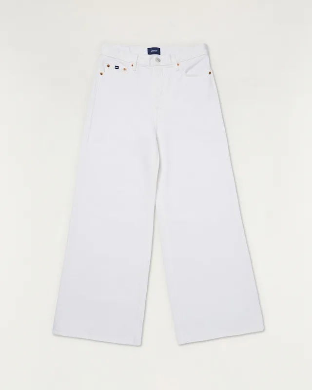 Denham IZZY Candiani Rigid White Denim - Wide Fit