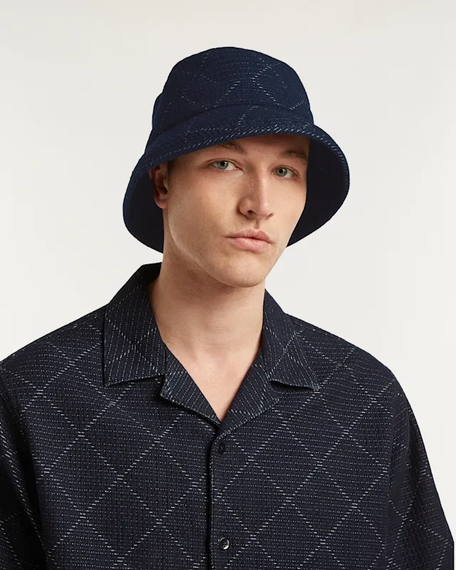 Denham JACQUARD BUCKET HAT - Regular Fit