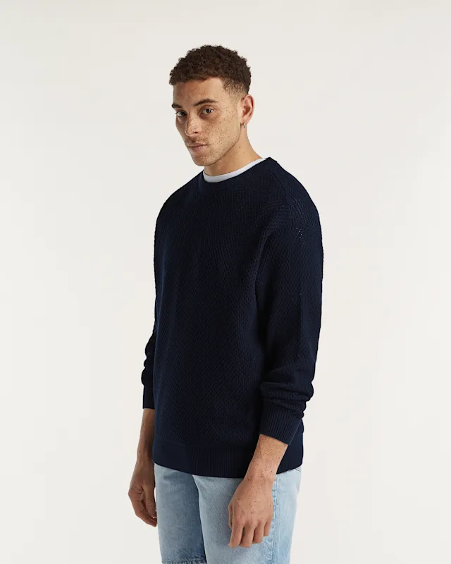 Denham JULES CREWNECK Knitted Cotton - Classic Fit