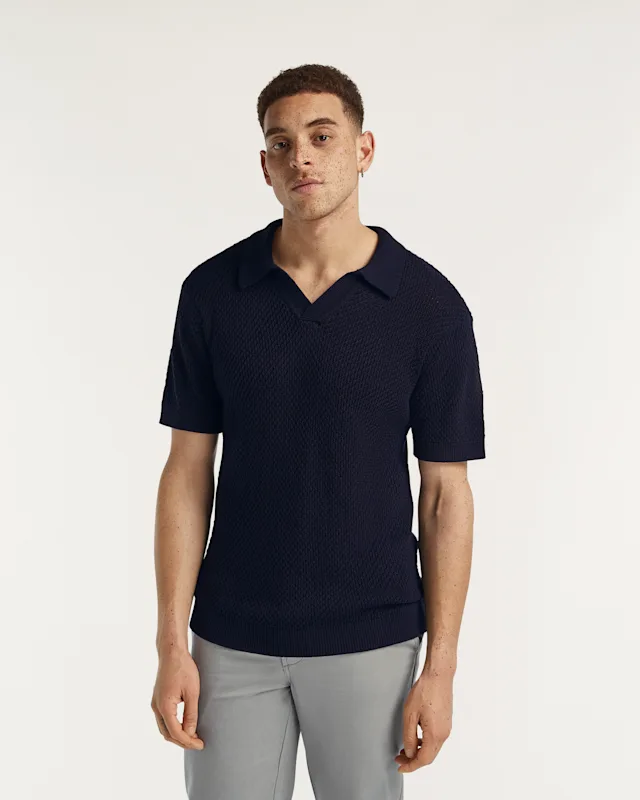denham JULES POLO Knitted Cotton - Classic Fit