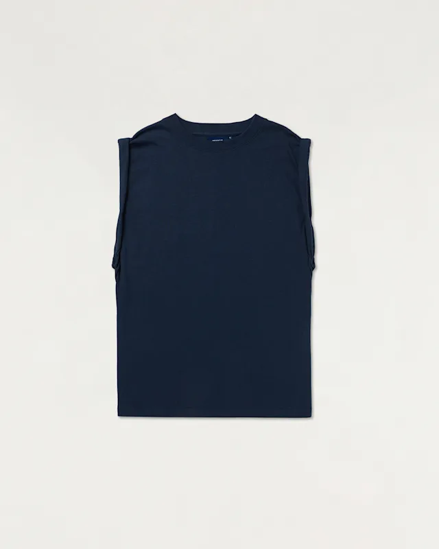 Denham KURA MUSCLE TANK Cotton Linen - Regular Fit