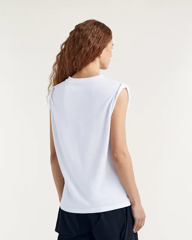 Denham KURA MUSCLE TANK Cotton Linen - Regular Fit