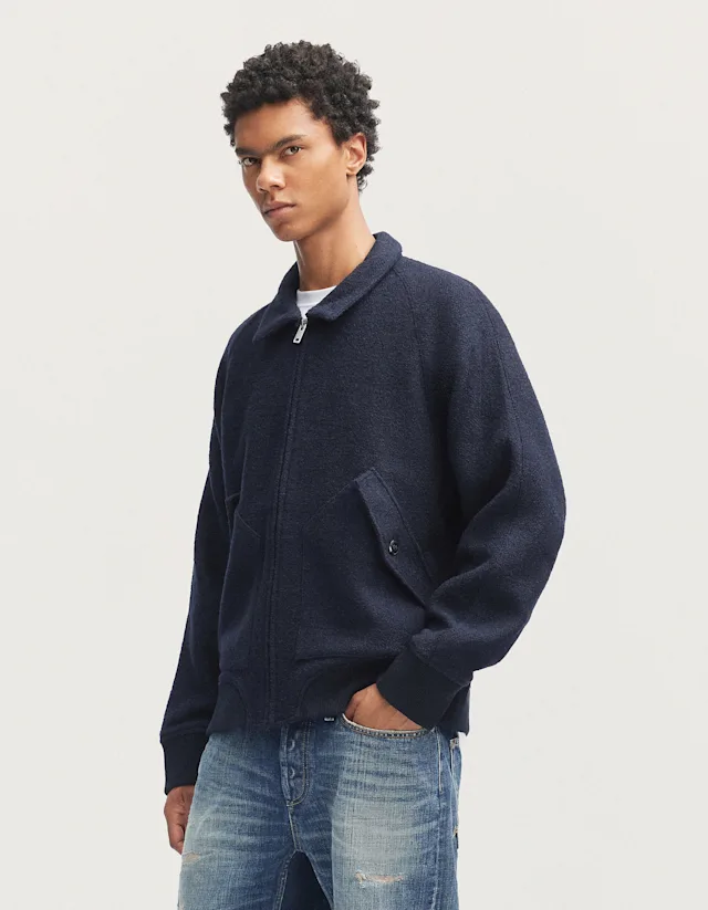 Denham LENNON BOMBER JACKET Wool Bouclé - Boxy Fit