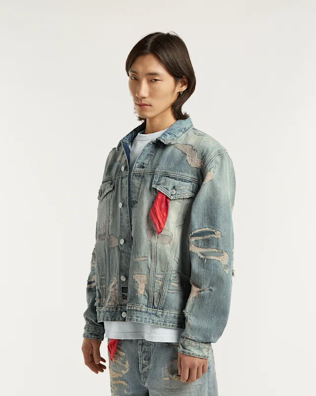 Denham LONDON JACKET S2 Extreme Repair - Boxy Fit