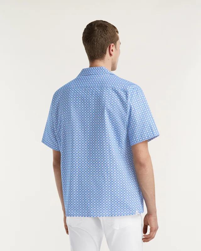 Denham LUCA CAMP SHIRT Cotton Jacquard - Boxy Fit