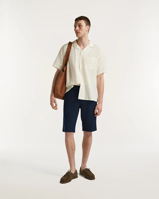 denham LUCA SHORT Cotton Tencel - Straight Fit
