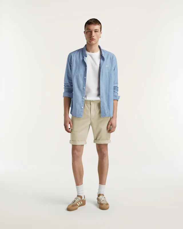 denham LUCA SHORT Cotton Tencel - Straight Fit