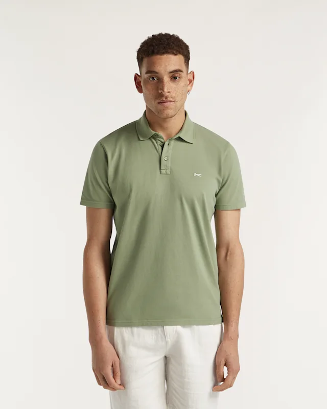 denham LUPO POLO Stretch Cotton Piqué - Slim Fit