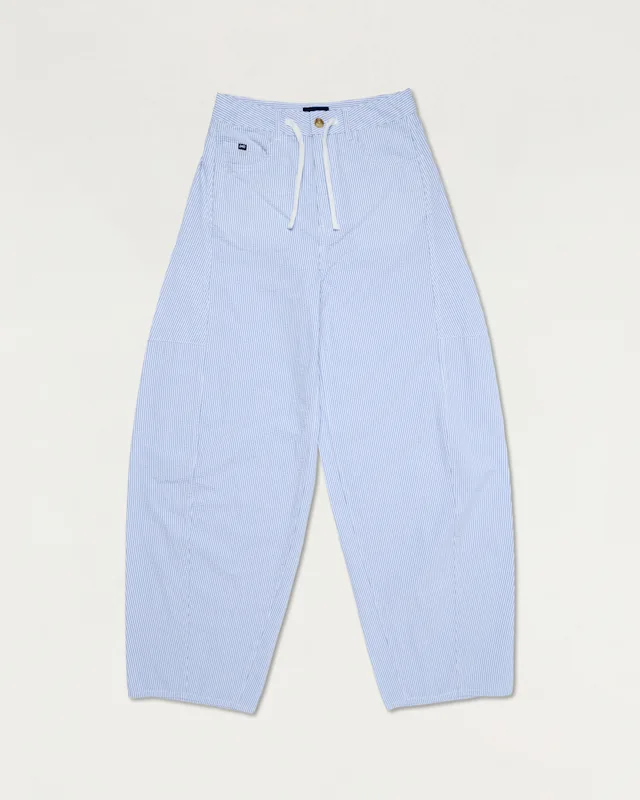 Denham MAKI PANT Seersucker Stripe - Wide Fit
