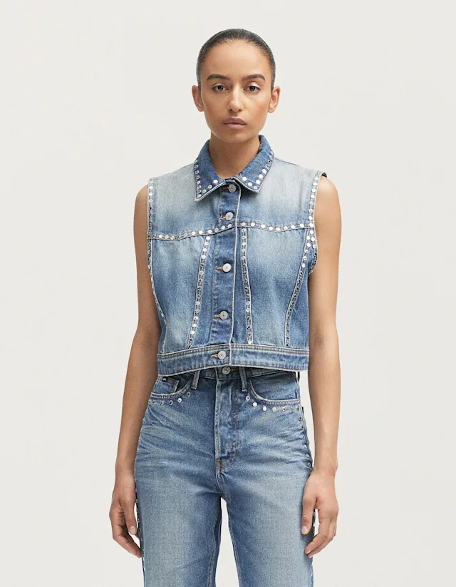 Denham MASAO VEST Saphire Rigid Worn