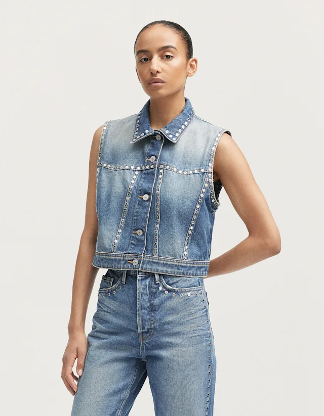 Denham MASAO VEST Saphire Rigid Worn