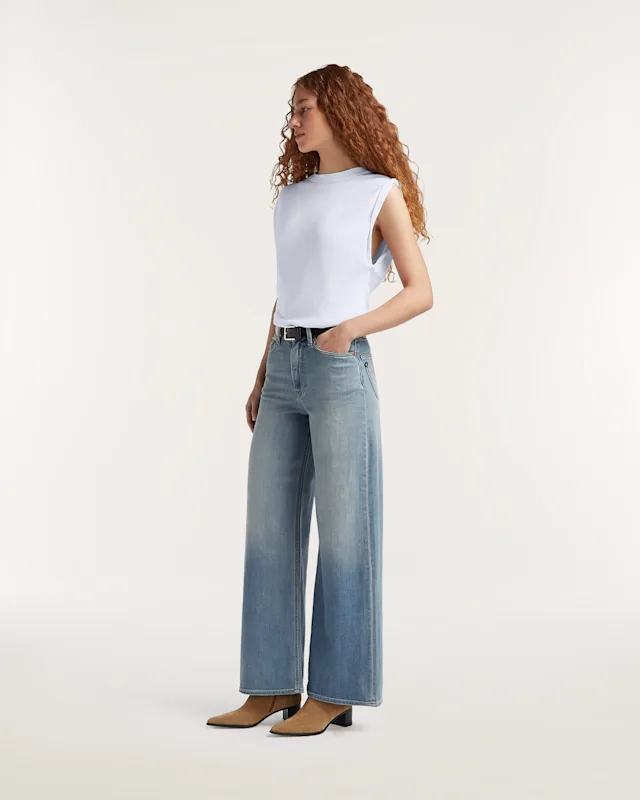 Denham MIKU Authentic Medium Wash - Wide Fit