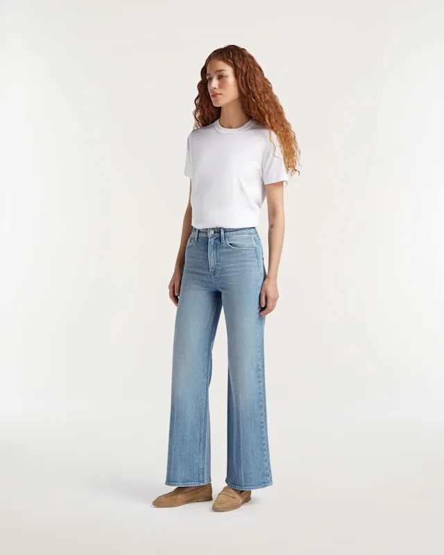 Denham MIKU Comfort Stone Wash Rip & Repair - Wide Fit