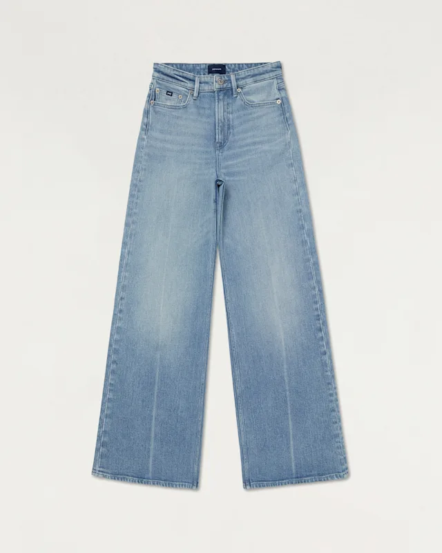 Denham MIKU Comfort Stone Wash Rip & Repair - Wide Fit