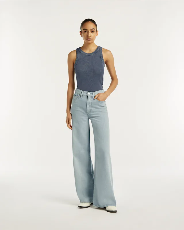 denham MIKU Comfort Stretch Light Blue - Wide Fit