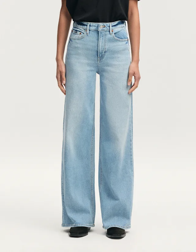 Denham MIKU Comfort Stretch Stone Blue - Wide Fit