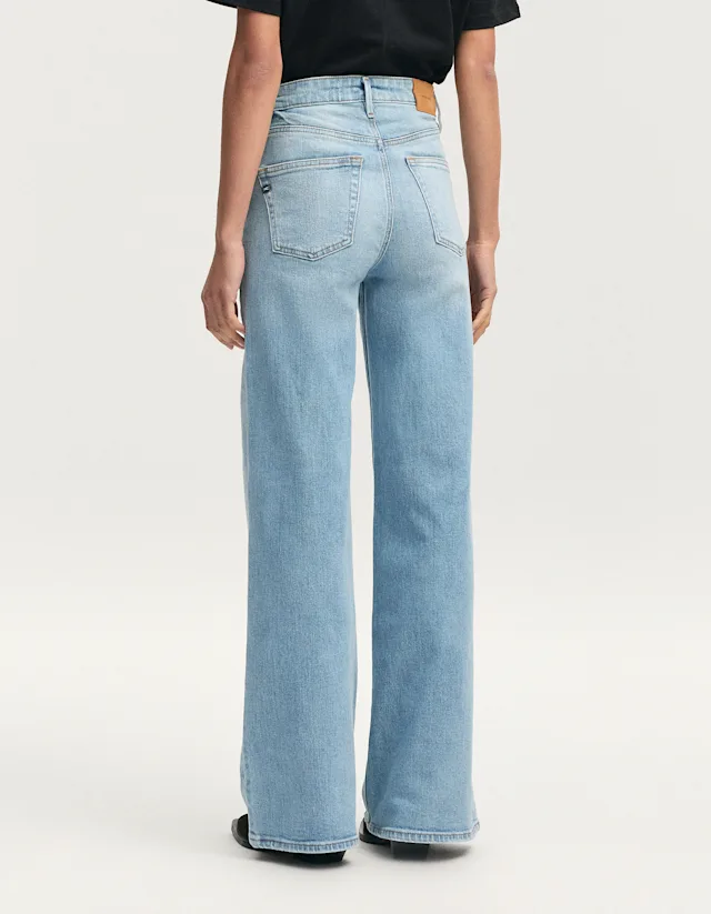 Denham MIKU Comfort Stretch Stone Blue - Wide Fit