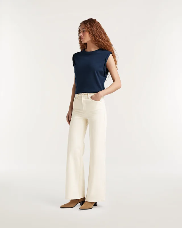 Denham MIKU Ecru Denim - Wide Fit