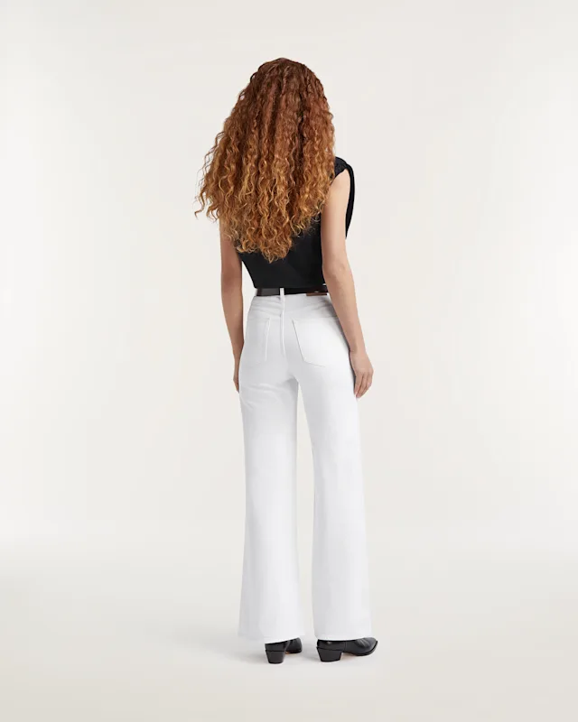 Denham MIKU White Denim - Wide Fit