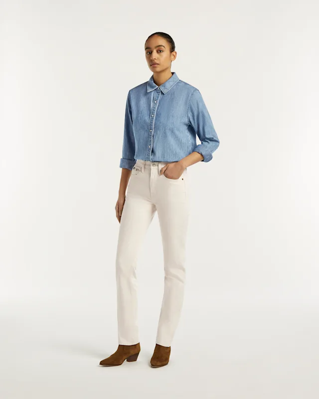 Denham MIZUKI Ecru Denim - Straight Fit