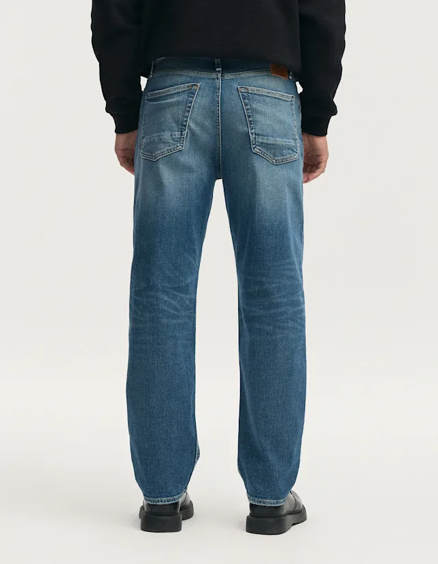 Denham RAG Comfort Rinsed Blue Worn - Loose Fit