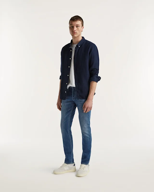 Denham RAZOR Authentic Medium Stonewash - Slim Fit