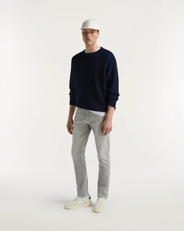 Denham RAZOR Authentic Worn Light Grey - Slim Fit