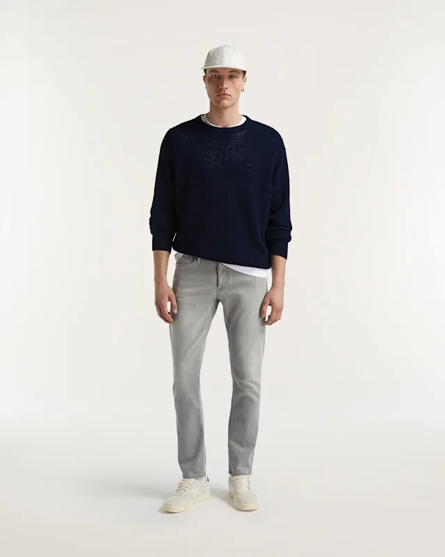 denham RAZOR Authentic Worn Light Grey - Slim Fit