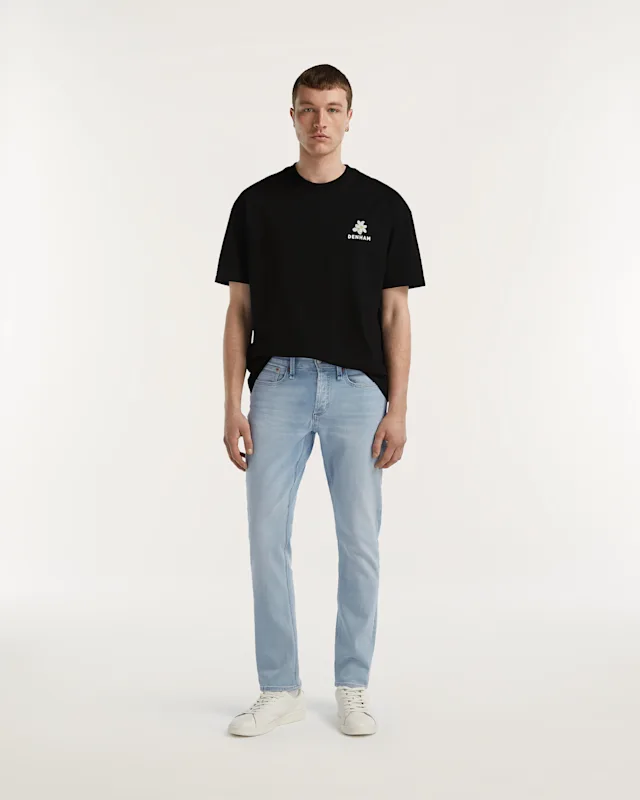 denham RAZOR Free Move Fresh Blue Indigo - Slim Fit