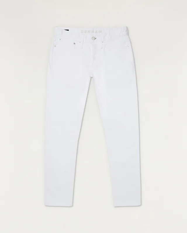 Denham RAZOR Free Move White - Slim Fit