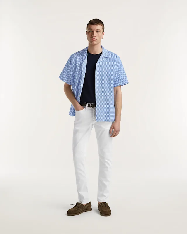 denham RAZOR Free Move White - Slim Fit