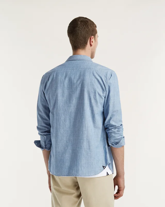 Denham RICH SHIRT Cotton Chambray - Regular Fit