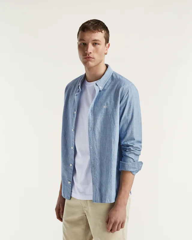 Denham RICH SHIRT Cotton Chambray - Regular Fit