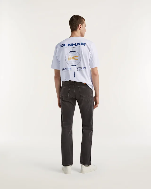 Denham RIDGE AUTHENTIC Worn Black - Straight Fit