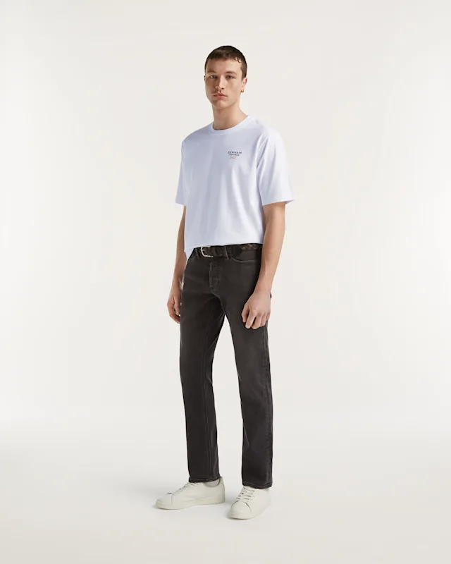 Denham RIDGE AUTHENTIC Worn Black - Straight Fit