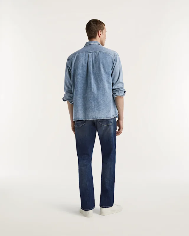 Denham RIDGE Authentic Worn Dark - Straight Fit