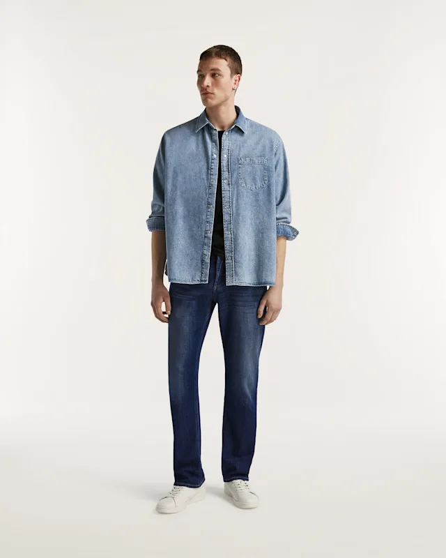 denham RIDGE Authentic Worn Dark - Straight Fit