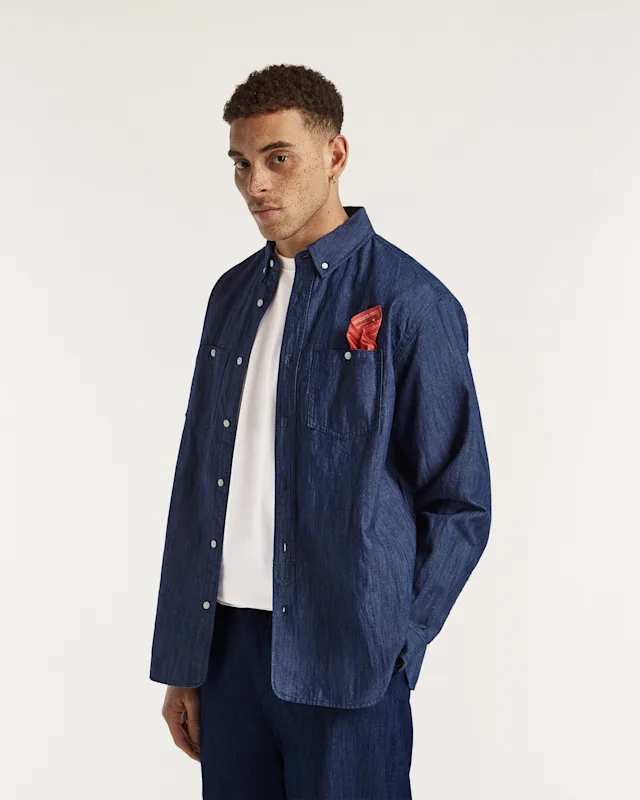 Denham S02 SHIRT Washed Chambray - Classic Fit