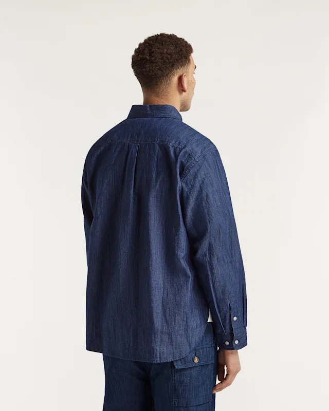 Denham S02 SHIRT Washed Chambray - Classic Fit