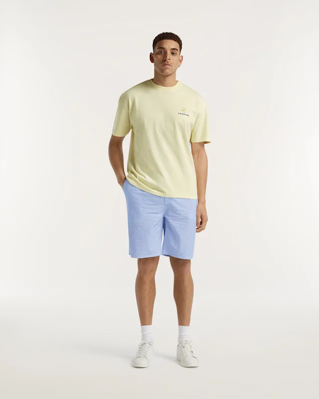 denham SASUKE SHORT Seersucker Stripe - Wide Fit