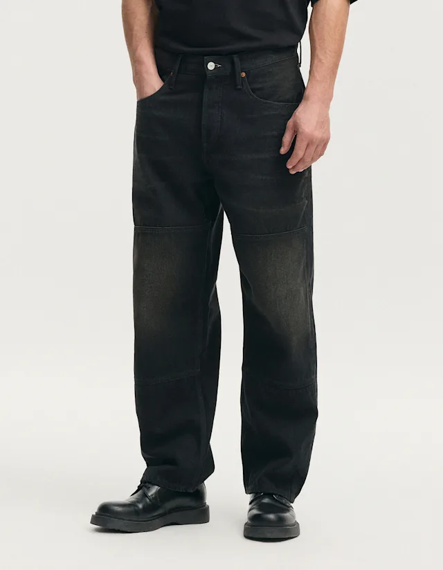 Denham SASUKE WORK After Dark Black - Wide Fit