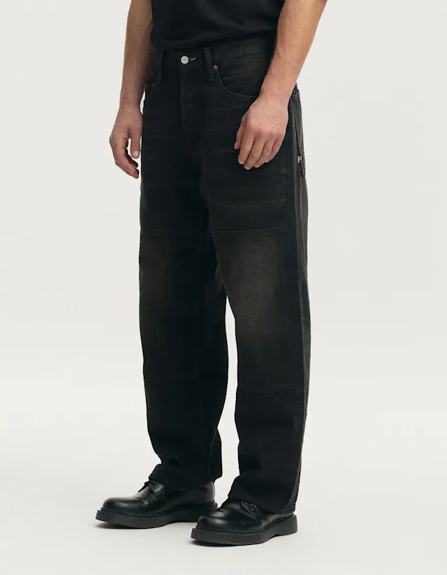 Denham SASUKE WORK After Dark Black - Wide Fit