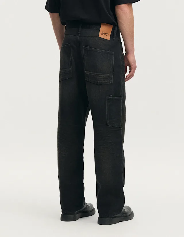Denham SASUKE WORK After Dark Black - Wide Fit