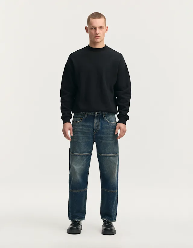 denham SASUKE WORK Nebula Blue Soft - Wide Fit