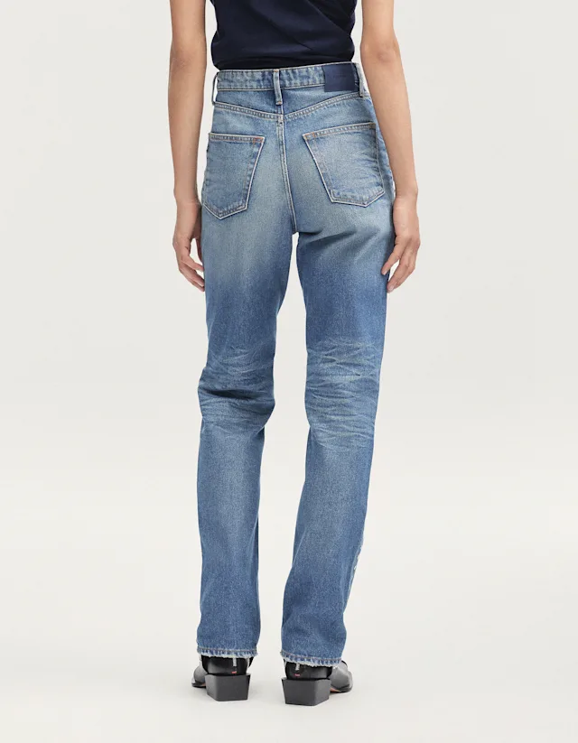 Denham SUKI Saphire Rigid Worn Rivet - Straight Fit